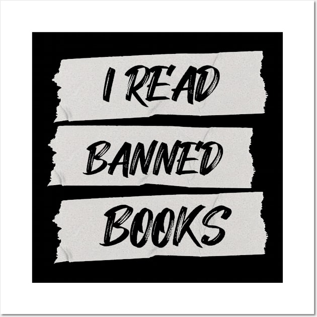 I Read Banned Books Wall Art by MintaApparel